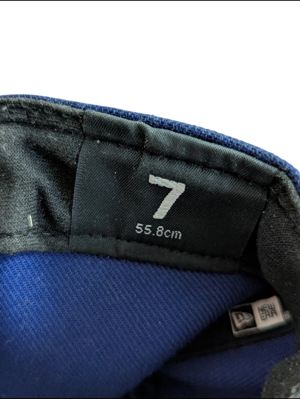New Era Blue LA Dodgers Logo 59Fifty Size 7 Official On Field Cap Nora Rose MLB - Picture 10 of 10